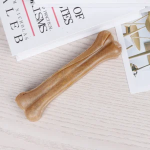 8 Inch Teeth Clean Stick Non-Toxic Creative Pet Chew Bone Anti-bite Leather Chew Bone for Small Medium Large Dog