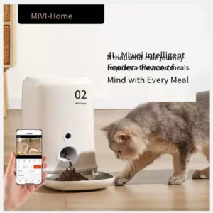 4L Large Capacity Pet Intelligent Feeder for Cats And Dogs Removable Easy to Clean Timed And Quantified Feeding System