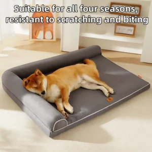 All-Seasons Pet Bed – Scratch & Bite-Resistant, Washable Nest for Dogs & Cats (Up to 55 lbs)