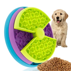 1/2Pcs Dog Slow Feeder Interactive Dog Puzzle Game Toy Reusable 3 Layers Puzzle Puppy Feeder for Pet Avoid Gulping