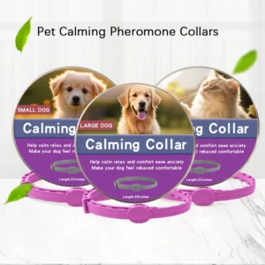 1/2 Pc Dog Calming Pheromone Collars Cats Relieve Anxiety Adjustable Comfortable Collar For Puppy Kitten Large Dogs Accessories