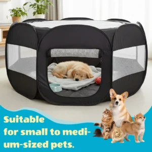 Foldable Portable Small Animal Playpen Cover Indoor